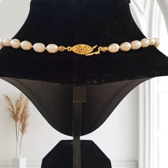 Vintage Rice Pearl 16" Necklace - Picture 4 of 4